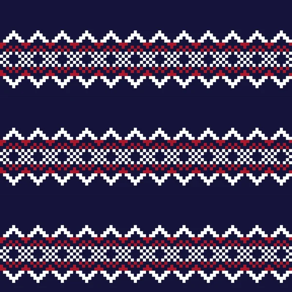 Fondo Patrón Isla Feria Navidad Roja Para Textiles Moda Prendas — Vector de stock