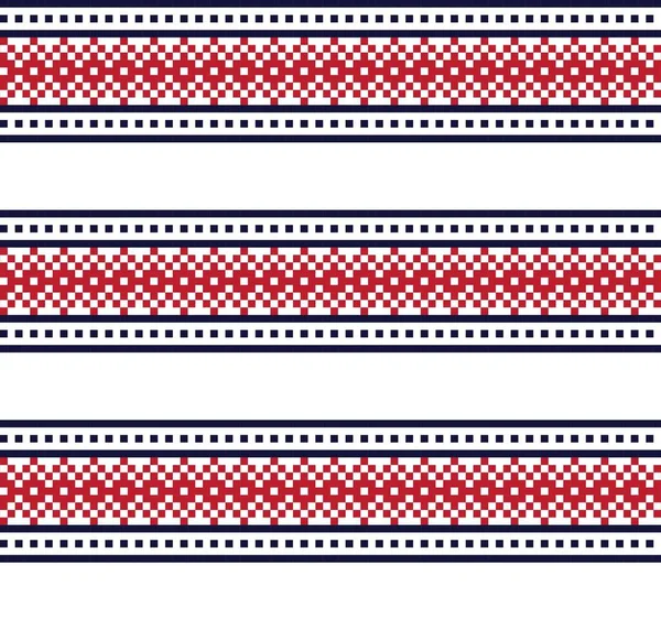 Rode Kerst Kermis Eiland Patroon Achtergrond Voor Mode Textiel Breigoed — Stockvector