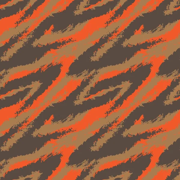 Orange Brush Stroke Fur Pattern Design Fashion Prints Homeware Graphics — Stock Vector