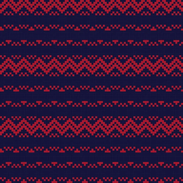 Красное Рождество Ярмарка Островной Фон Моды Текстиля Трикотажа Графики — стоковый вектор