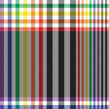 Gökkuşağı Ekoseli, kareli, ekose desenli moda tekstil ve grafikleri için uygun