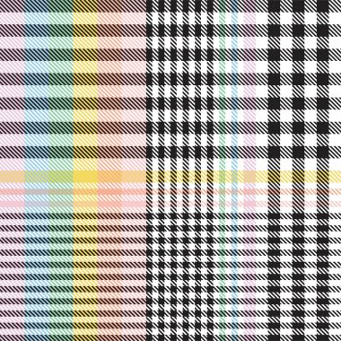 Gökkuşağı Pastel Ekoseli Moda tekstil ve grafikleri için kusursuz desen