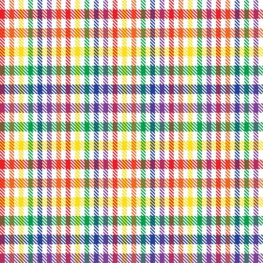 Gökkuşağı Ekoseli, kareli, ekose desenli moda tekstil ve grafikleri için uygun