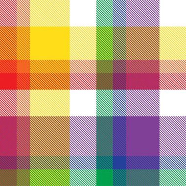 Gökkuşağı Ekoseli, kareli, ekose desenli moda tekstil ve grafikleri için uygun