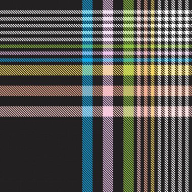 Gökkuşağı Pastel Ekoseli Moda tekstil ve grafikleri için kusursuz desen