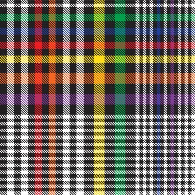 Gökkuşağı Ekoseli, kareli, ekose desenli moda tekstil ve grafikleri için uygun
