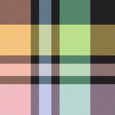 Gökkuşağı Pastel Ekoseli Moda tekstil ve grafikleri için kusursuz desen