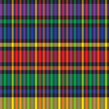 Gökkuşağı Ekoseli, kareli, ekose desenli moda tekstil ve grafikleri için uygun