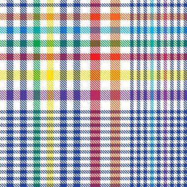 Gökkuşağı Ekoseli, kareli, ekose desenli moda tekstil ve grafikleri için uygun