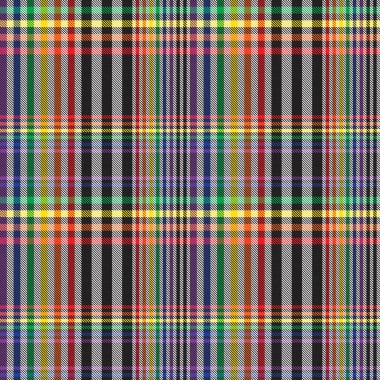 Gökkuşağı Ekoseli, kareli, ekose desenli moda tekstil ve grafikleri için uygun