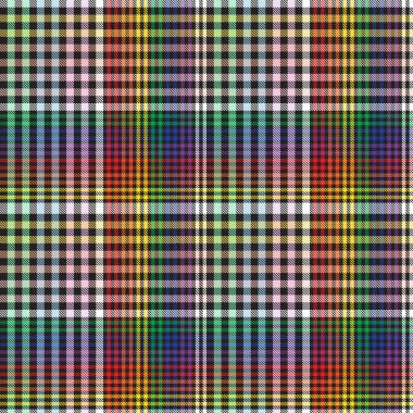 Gökkuşağı Ekoseli, kareli, ekose desenli moda tekstil ve grafikleri için uygun