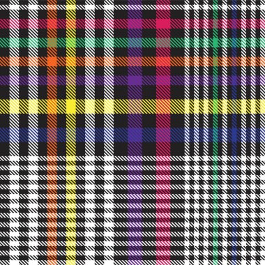Gökkuşağı Ekoseli, kareli, ekose desenli moda tekstil ve grafikleri için uygun