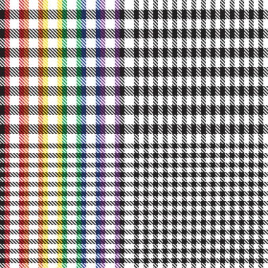Gökkuşağı Ekoseli, kareli, ekose desenli moda tekstil ve grafikleri için uygun