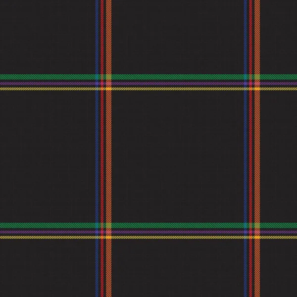 Plaid Arco Iris Cuadros Tartán Patrón Sin Costura Adecuado Para — Vector de stock