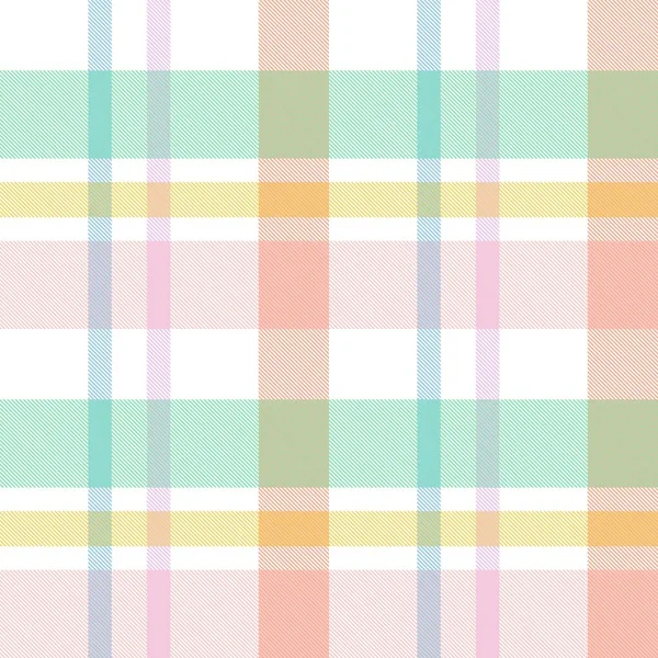 Rainbow Pastel Patrón Sin Costura Cuadros Para Textiles Gráficos Moda — Vector de stock