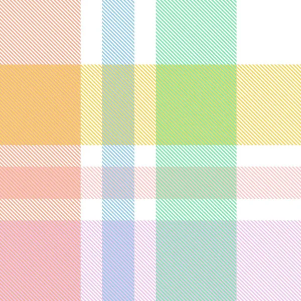 Rainbow Pastel Plaid Motif Sans Couture Pour Les Textiles Mode — Image vectorielle