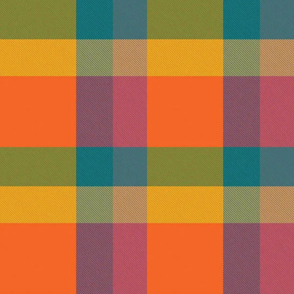 Rainbow Plaid Geruit Tartan Naadloos Patroon Geschikt Voor Mode Textiel — Stockvector