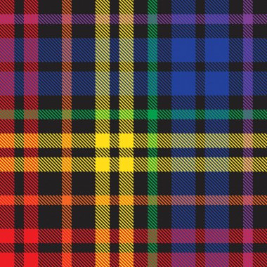 Gökkuşağı Ekoseli, kareli, ekose desenli moda tekstil ve grafikleri için uygun