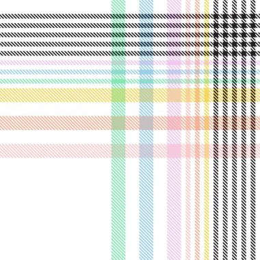 Gökkuşağı Pastel Ekoseli Moda tekstil ve grafikleri için kusursuz desen