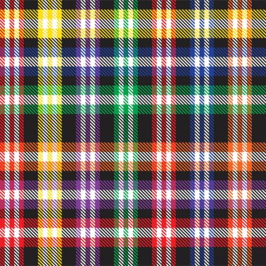 Gökkuşağı Ekoseli, kareli, ekose desenli moda tekstil ve grafikleri için uygun