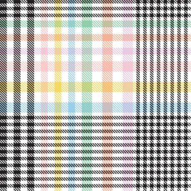 Gökkuşağı Pastel Ekoseli Moda tekstil ve grafikleri için kusursuz desen