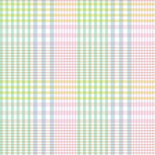 Tęczowy Pastel Plaid Bezszwowy Wzór Dla Tekstyliów Mody Grafiki — Wektor stockowy