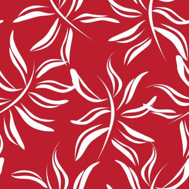 Tropik Yaprak botanik desensiz arka plan moda baskıları, grafikler, arka planlar ve el sanatları için uygundur