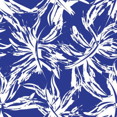 Tropik Yaprak botanik desensiz arka plan moda baskıları, grafikler, arka planlar ve el sanatları için uygundur