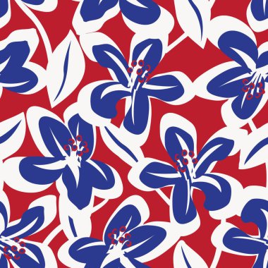 Moda tekstil, grafik, arka plan ve el sanatları için çiçek desensiz arkaplan