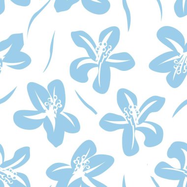 Moda tekstil, grafik, arka plan ve el sanatları için çiçek desensiz arkaplan