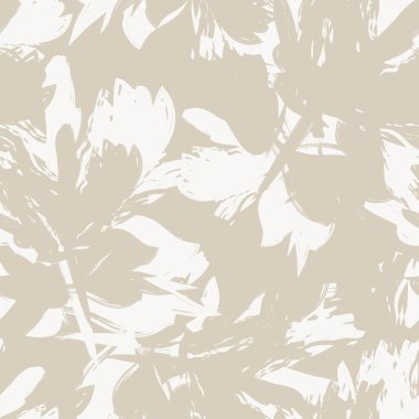 Çiçek fırçası darbeleri moda baskıları, grafikler, arka planlar ve el sanatları için pürüzsüz desen