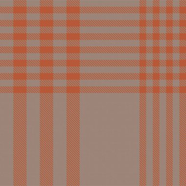 Moda tekstil ve grafikleri için uygun turuncu asimetrik ekose desenli kusursuz desen