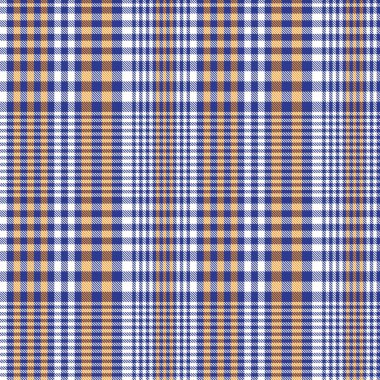 Moda tekstil ve grafikleri için uygun turuncu asimetrik ekose desenli kusursuz desen