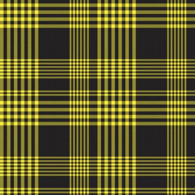 Moda tekstil ve grafikleri için uygun sarı asimetrik ekose desenli kusursuz desen