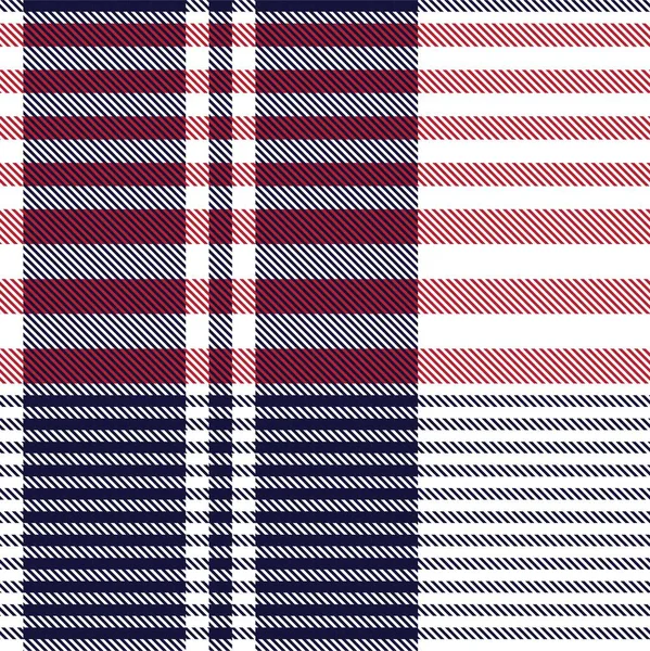 Red Asymetric Plaid Texturované Bezešvé Vzor Vhodný Pro Módní Textil — Stockový vektor