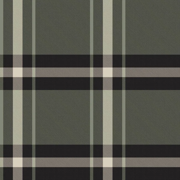 Zelená Asymetrický Plaid Texturované Bezešvé Vzor Vhodný Pro Módní Textil — Stockový vektor