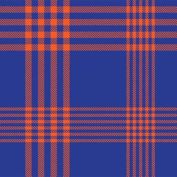 오렌지 Asymtric Plaid 텍스처없는 직물과 그래픽에 — 스톡 벡터