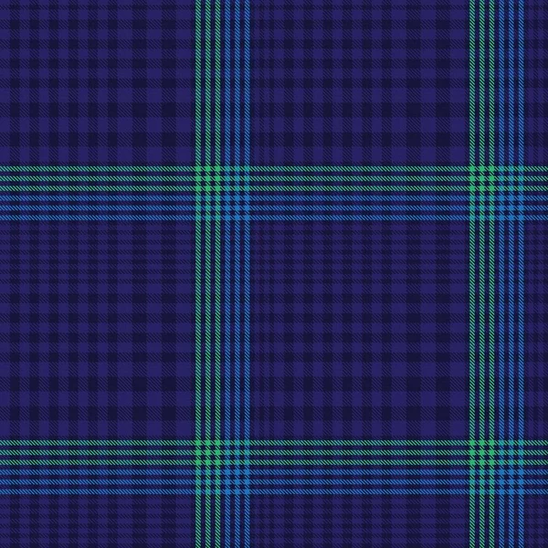 Blue Asymmetric Plaid Textuur Naadloos Patroon Geschikt Voor Mode Textiel — Stockvector