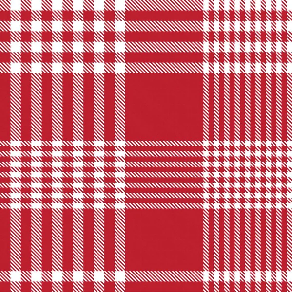Czerwony Asymetryczny Plaid Teksturowany Bezszwowy Wzór Nadaje Się Mody Tekstyliów — Wektor stockowy
