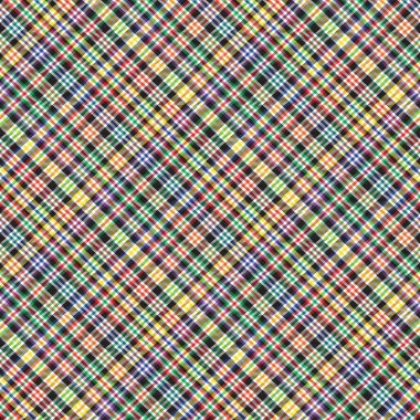 Gökkuşağı Pastel Çapraz Ekose Tartan desensiz desen tasarımı moda tekstil ve grafikleri için uygundur
