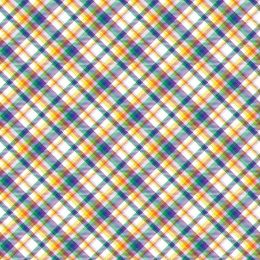 Gökkuşağı Çapraz Ekoseli Tartan Moda tekstil ve grafikleri için uygun desensiz desen tasarımı