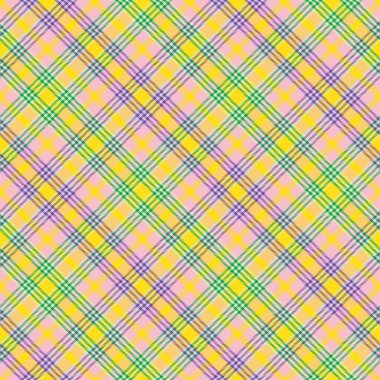 Gökkuşağı Pastel Çapraz Ekose Tartan desensiz desen tasarımı moda tekstil ve grafikleri için uygundur