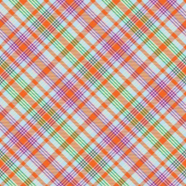 Gökkuşağı Pastel Çapraz Ekose Tartan desensiz desen tasarımı moda tekstil ve grafikleri için uygundur