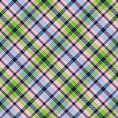 Gökkuşağı Pastel Çapraz Ekose Tartan desensiz desen tasarımı moda tekstil ve grafikleri için uygundur