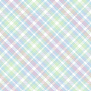 Gökkuşağı Pastel Çapraz Ekose Tartan desensiz desen tasarımı moda tekstil ve grafikleri için uygundur