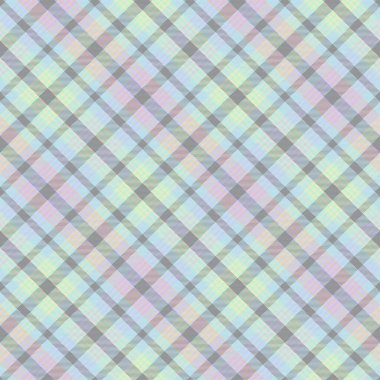 Gökkuşağı Pastel Çapraz Ekose Tartan desensiz desen tasarımı moda tekstil ve grafikleri için uygundur