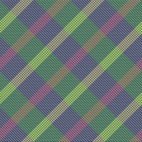 Rainbow Diagonal Plaid Tartan Текстурированный Бесшовный Дизайн Шаблона Подходит Моды — стоковый вектор