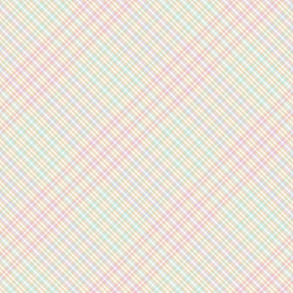 Tęcza Pastel Diagonal Plaid Tartan Teksturowany Bezszwowy Wzór Projekt Nadaje — Wektor stockowy