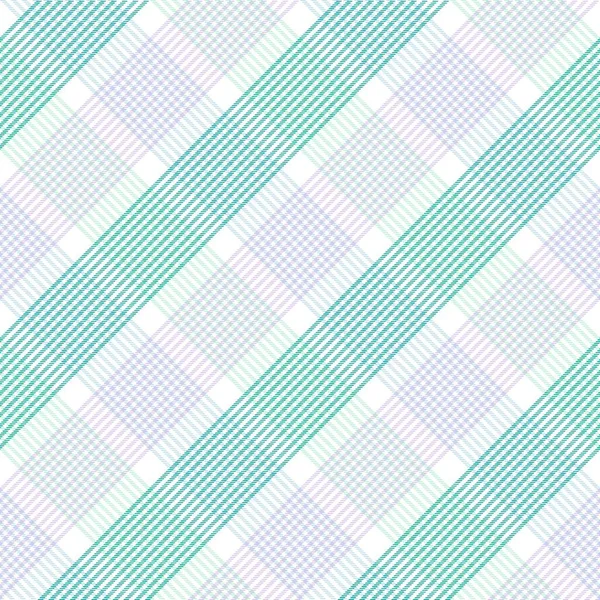 Rainbow Pastel Diagonal Plaid Tartan Texturiertes Nahtloses Muster Für Modetextilien — Stockvektor