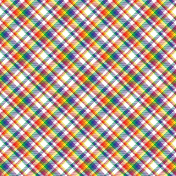 Gökkuşağı Çapraz Ekoseli Tartan Moda tekstil ve grafikleri için uygun desensiz desen tasarımı